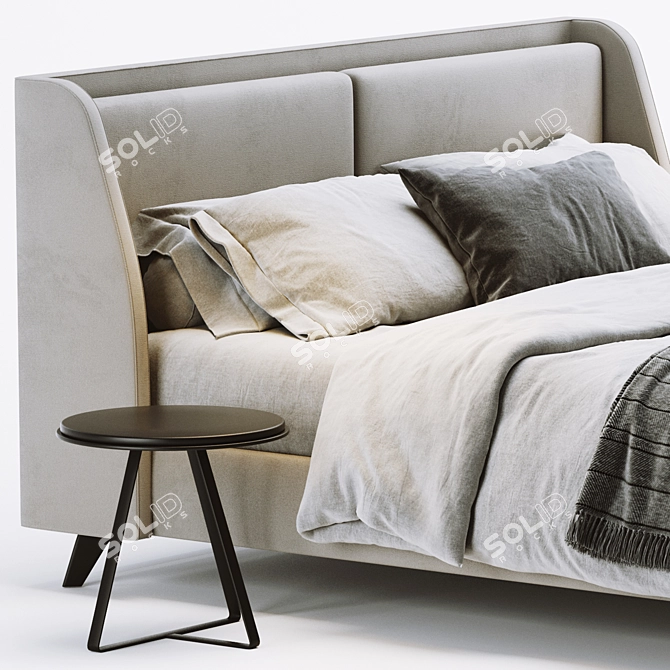 Enzo Bed: Luxurious Comfort for Your Home 3D model image 4