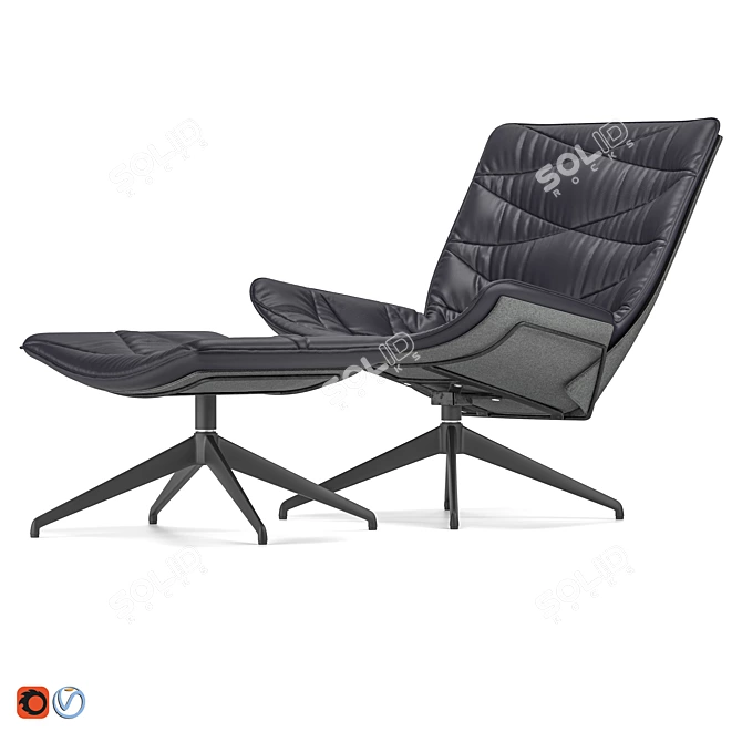 Comfort Nest Chair: Stylish German Design 3D model image 2