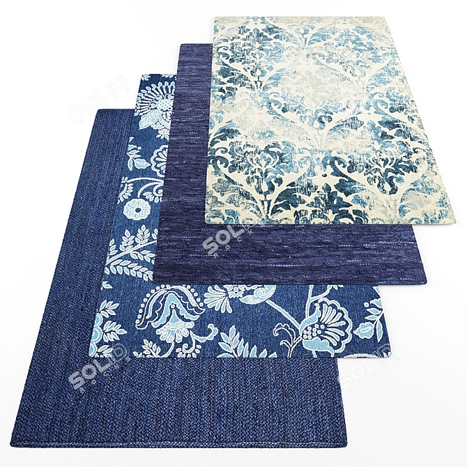 Modern Style Rug Collection 3D model image 1