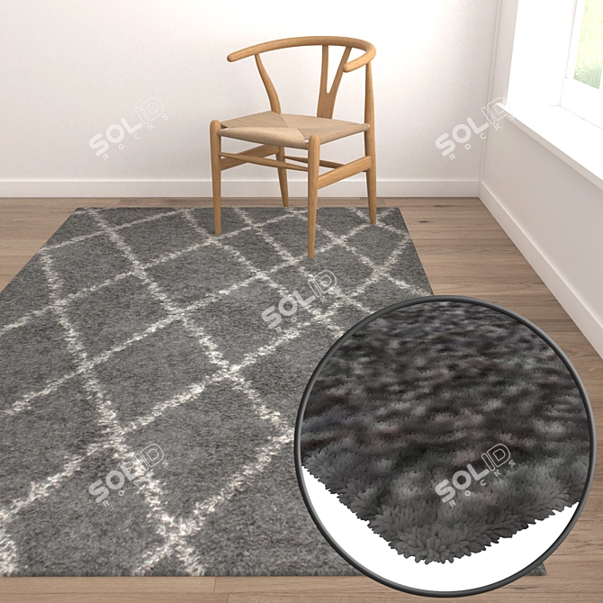 Luxury Carpet Set: High-Quality Textures 3D model image 5