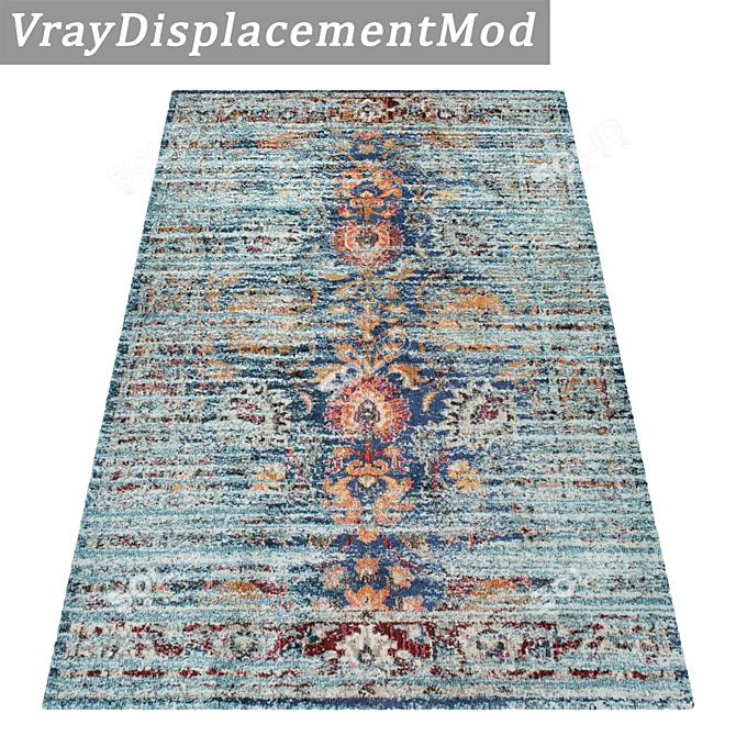 Luxury Rug Collection: Set of 3 High-Quality Carpets 3D model image 3