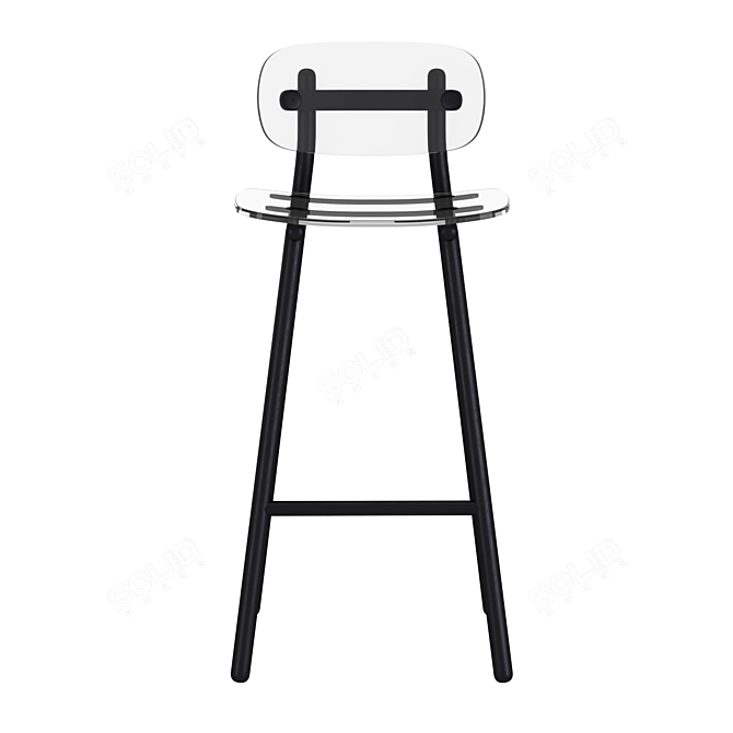 Modern Fenster Bar Chair - Stylish and Durable 3D model image 2