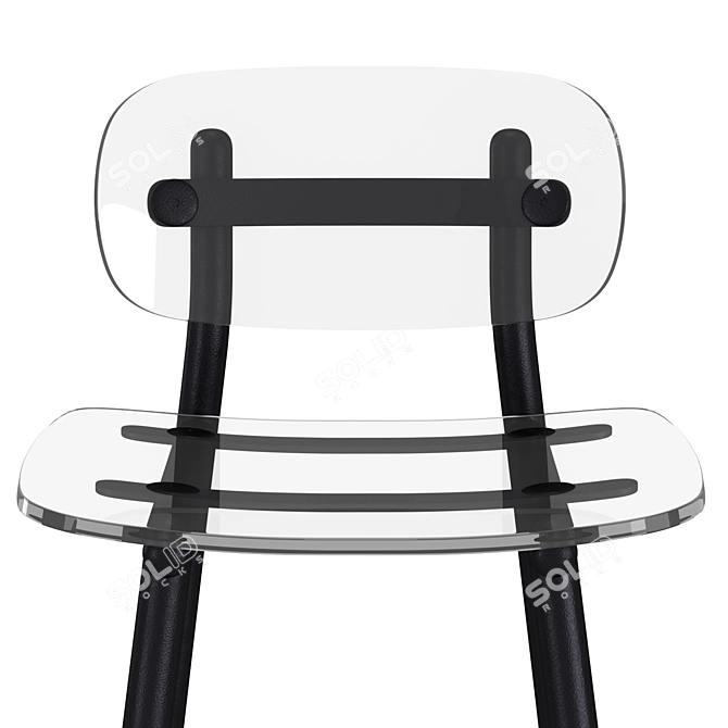 Modern Fenster Bar Chair - Stylish and Durable 3D model image 4