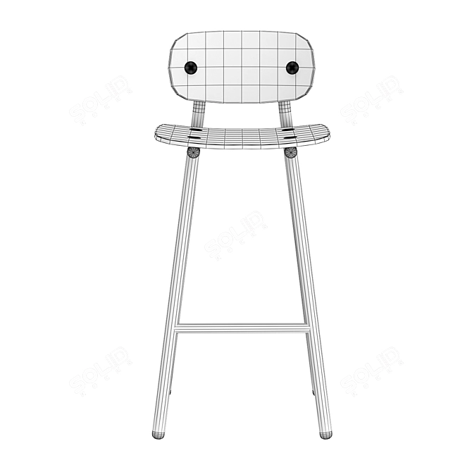 Modern Fenster Bar Chair - Stylish and Durable 3D model image 5