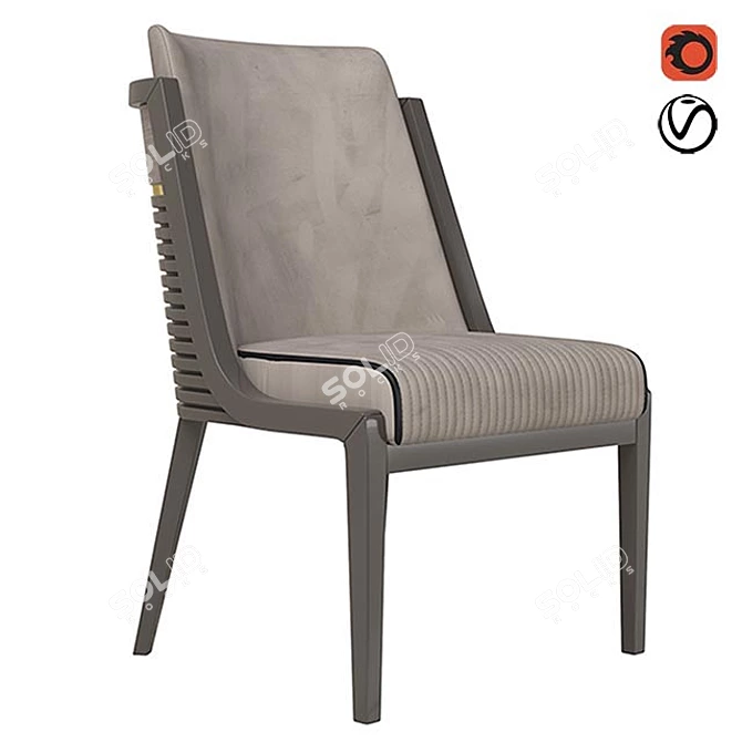 Luxury WoissMobili Artur Chair 3D model image 1