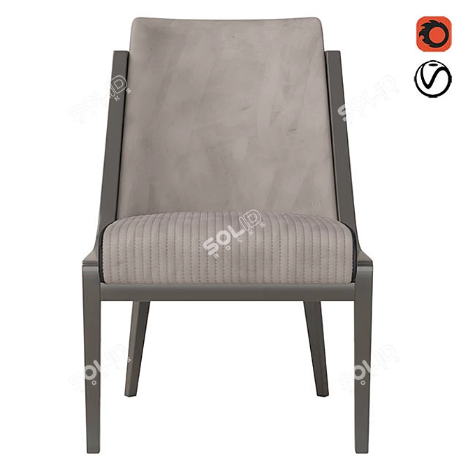 Luxury WoissMobili Artur Chair 3D model image 3
