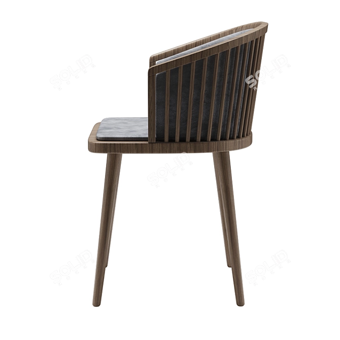 Elegant Geranium Dining Chair 3D model image 3