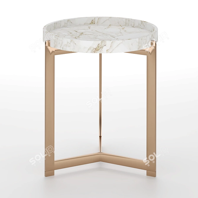 Luxurious Fendi Ripple Table 3D model image 4