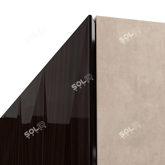 Elegant Eucalyptus Diamond Sideboard 3D model image 4