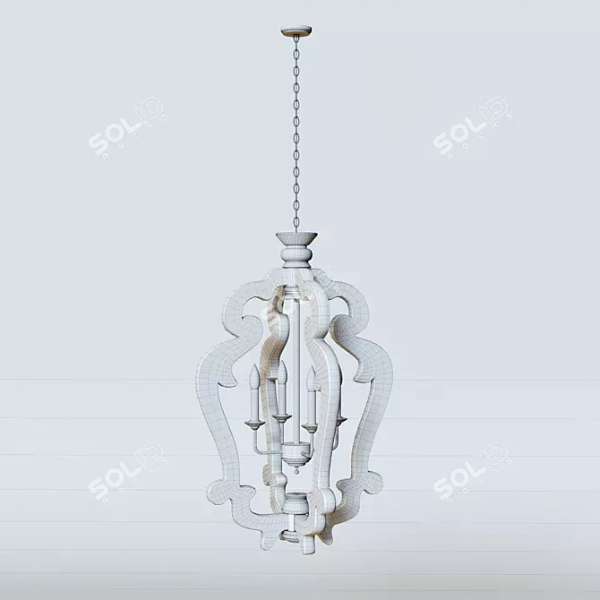 Elegant Jocelin Pendant Light 3D model image 1