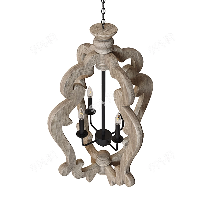 Elegant Jocelin Pendant Light 3D model image 4