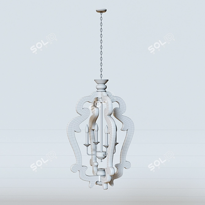 Elegant Jocelin Pendant Light 3D model image 5