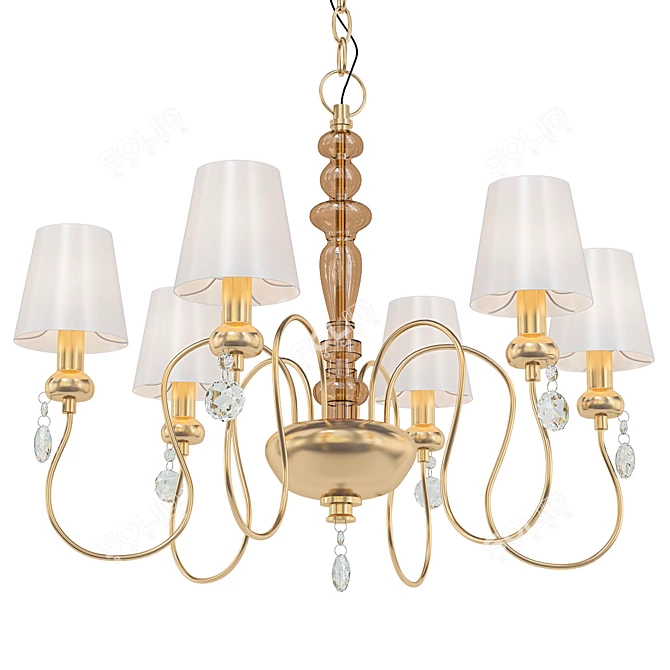 Meki Pendant Chandelier 4723/6 3D model image 1