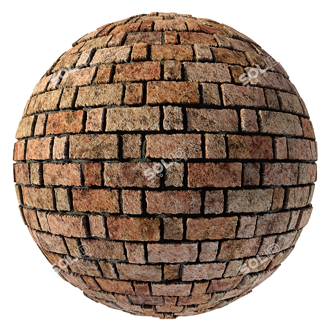 Realistic Roman Brick Texture - 2K Wall Brick 3D model image 2