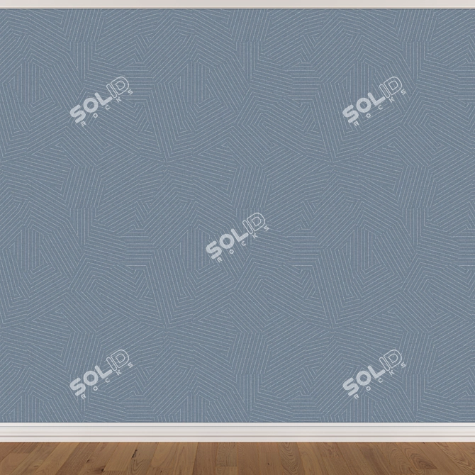 Seamless Wallpaper Set - 3 Colors 3D model image 2