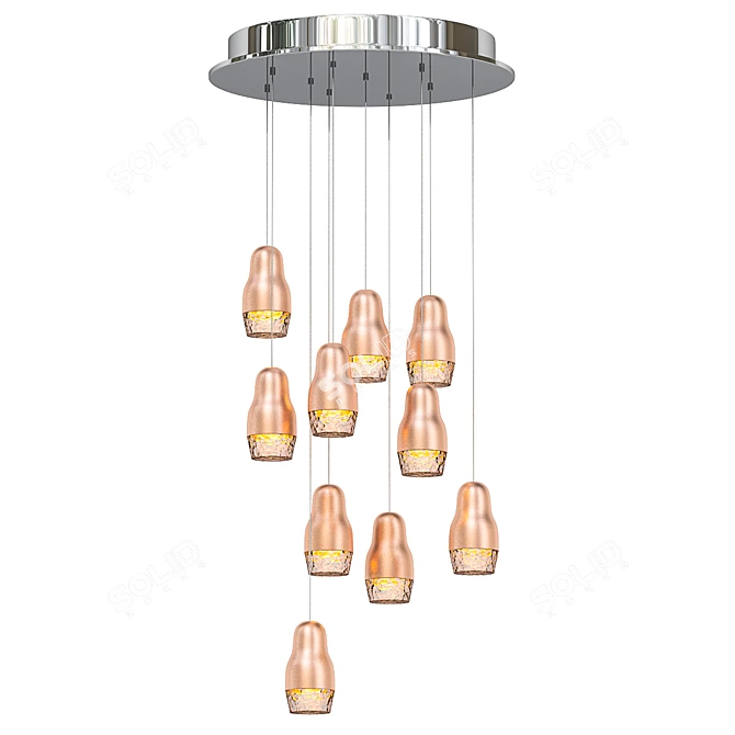 Elegant AXOLIGHT Fedora Pendant Light 3D model image 1