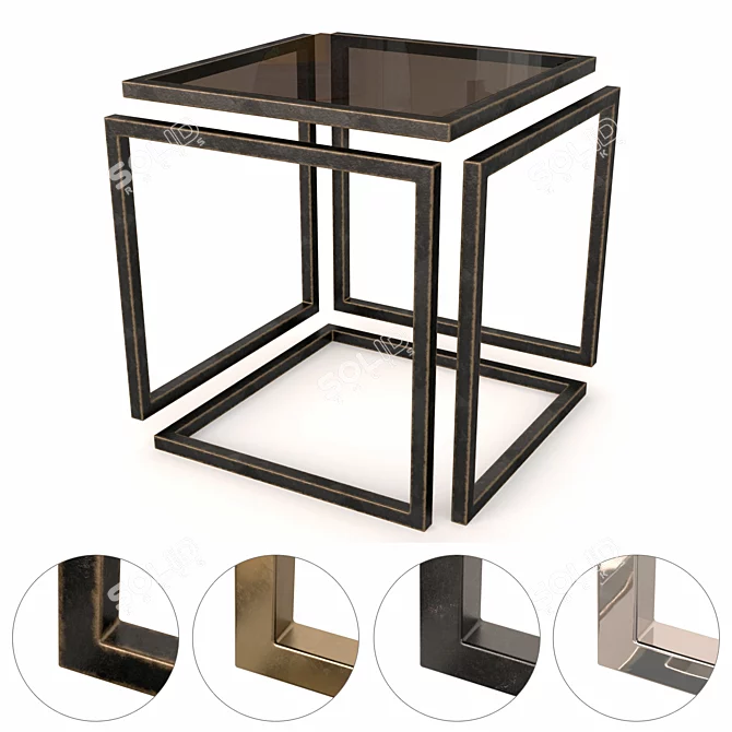 Infinity Coffee Table: Sleek and Modern Design 3D model image 4