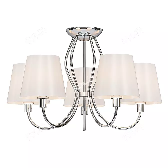 Elegant Omnilux Pontinia Ceiling Chandelier 3D model image 1