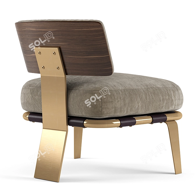 Airflow Caracole Chair: Breathable Comfort with Modern Design 3D model image 3