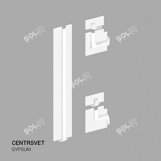 Seamless Gypsum Lighting 3D model image 2