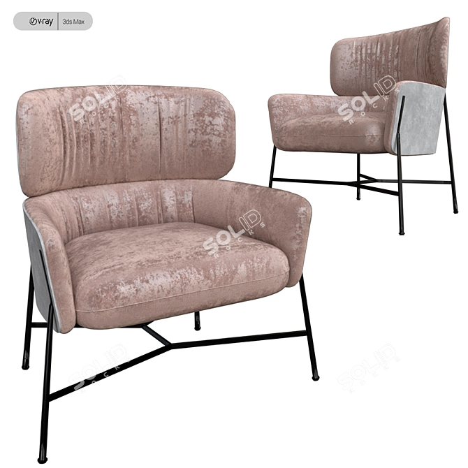 Modern CARISTO SP01 Chair for Stylish Comfort 3D model image 1