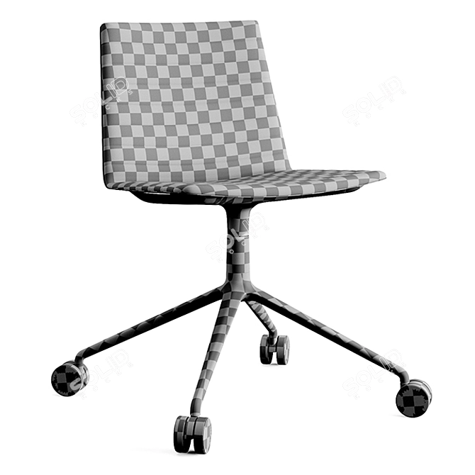 Flex Executive: Low Back Swivel Chair 3D model image 3