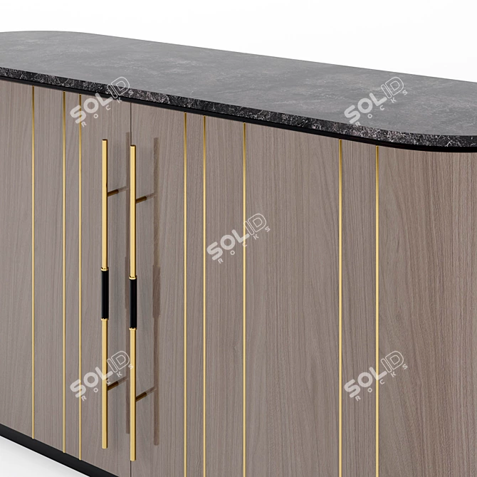 Elegant SALAMANCA Sideboard 3D model image 3