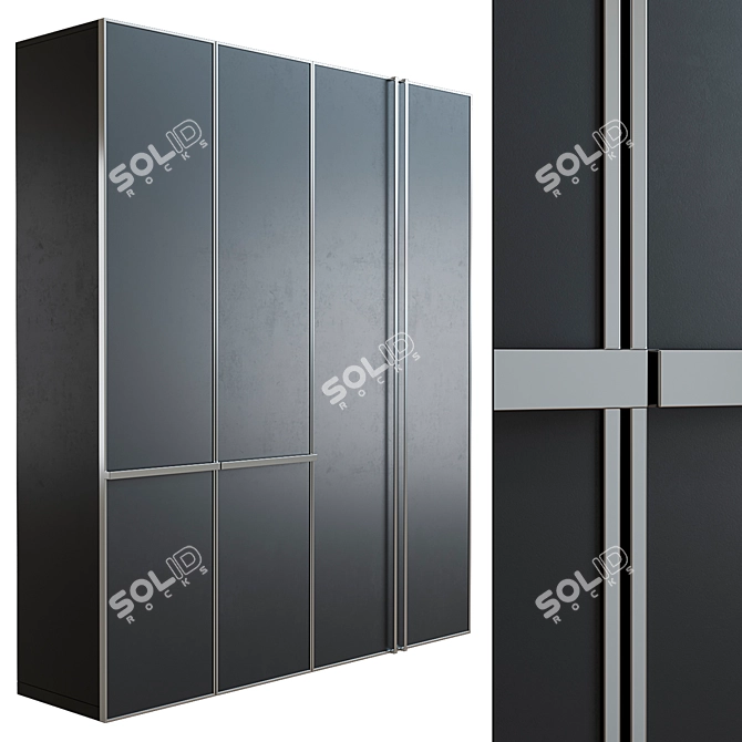 Muzafarov Collection: Sleek Wardrobe 3D model image 1