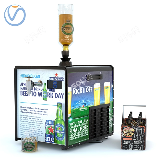 Ultimate Liquor Serving Machine 3D model image 1