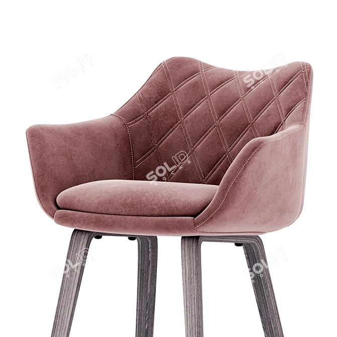 Stylish DeepHouse Barstool - Shirley 3D model image 4