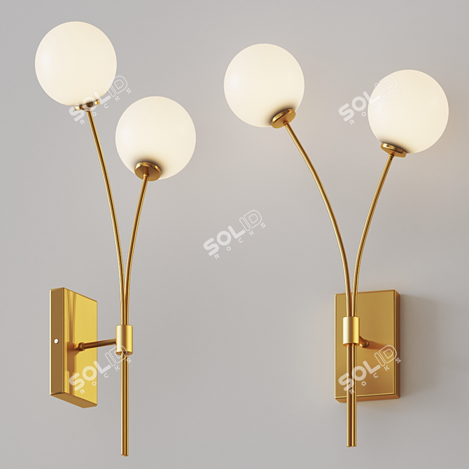 Title: Nimes Milk Walk Wall Sconce 3D model image 1