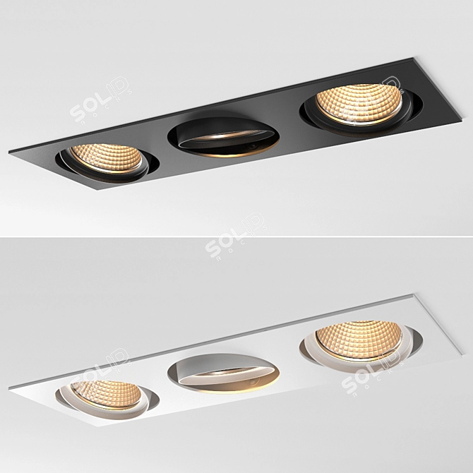 Stylish Modular Lighting Solution 3D model image 4