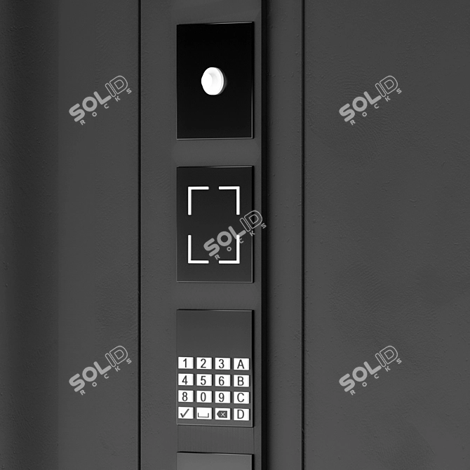 Sleek Contemporary Door Model 3D model image 3