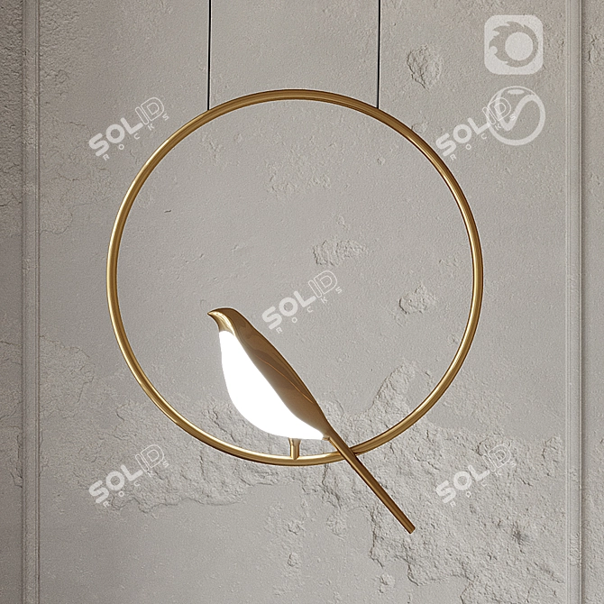 Lampatron NOMI Hanging Bird Ring Lights 3D model image 4