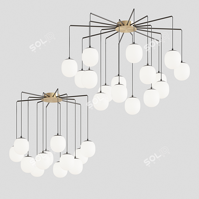 Rhapsody Ideal Lux Chandeliers 3D model image 1