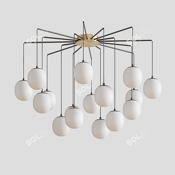 Rhapsody Ideal Lux Chandeliers 3D model image 2