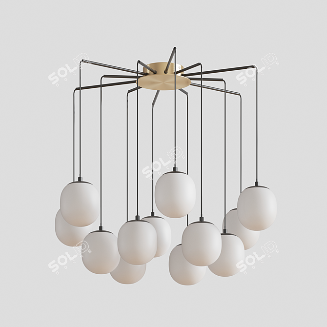 Rhapsody Ideal Lux Chandeliers 3D model image 3