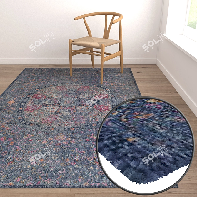 Luxury Carpet Set 1685 3D model image 5