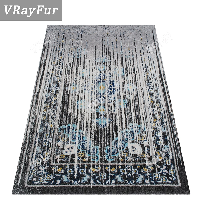 Luxury Carpets Set for Stunning Interiors 3D model image 2