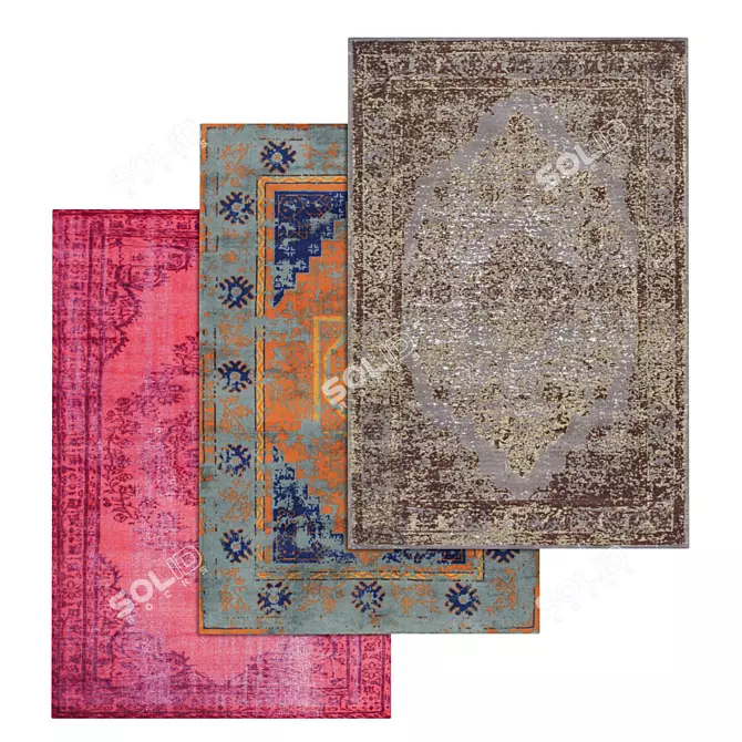Luxury Carpets Set

Translate description:
The set consists of 3 carpets.
All textures are of high quality.
The carpets can be used 3D model image 1