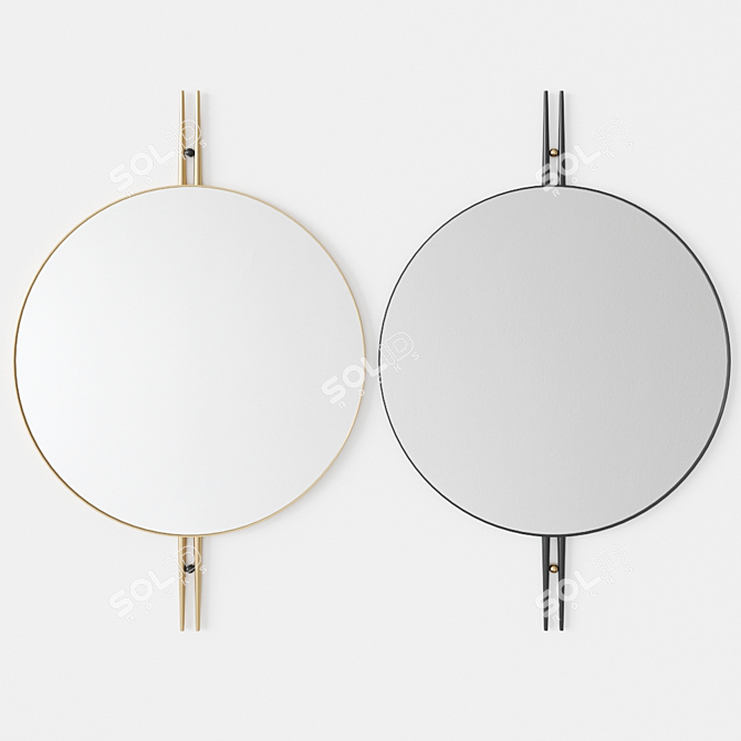 Danish Design: GUBI IOI Wall Mirror 3D model image 1