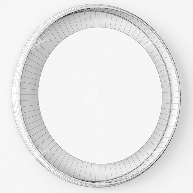 Contemporary Coque Mirror: A Modern Italian Design 3D model image 2