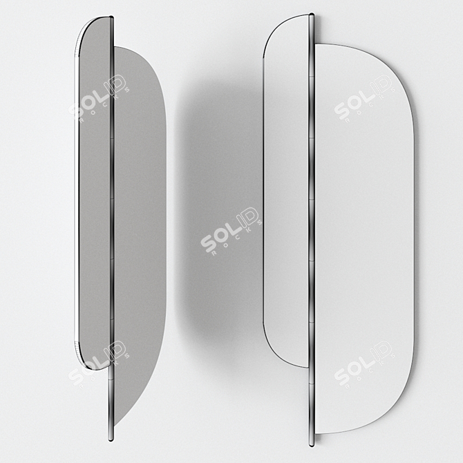 Elegant Shared Mirror by SICIS 3D model image 2