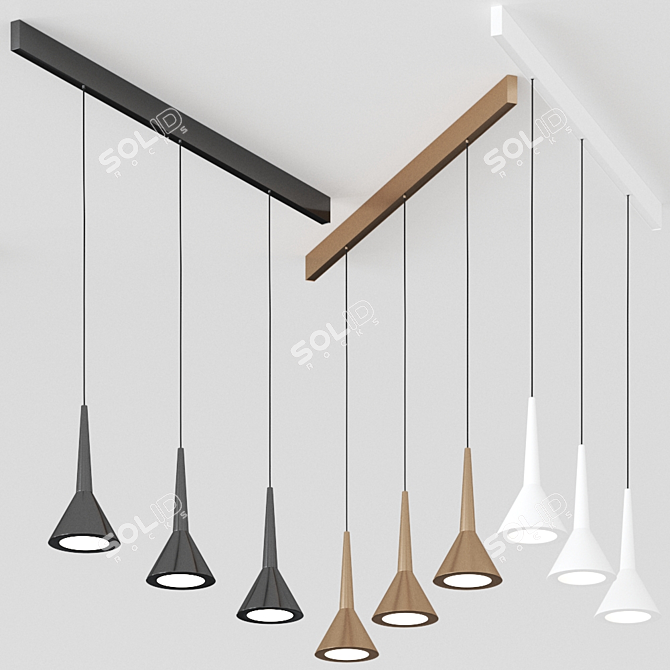 Italian Design: Pevera Pendant Lighting 3D model image 1