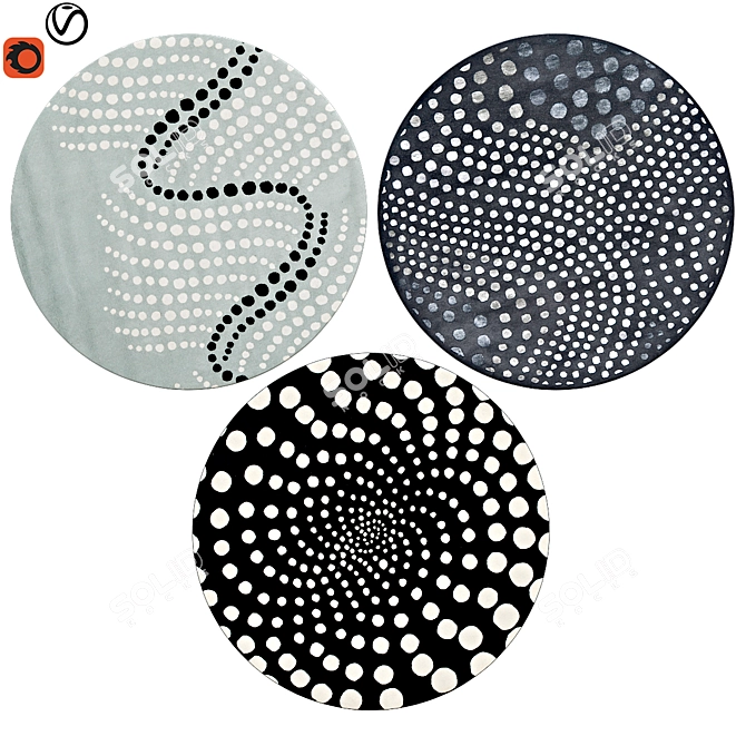 Round Rugs | 20-inch Diameter 3D model image 1