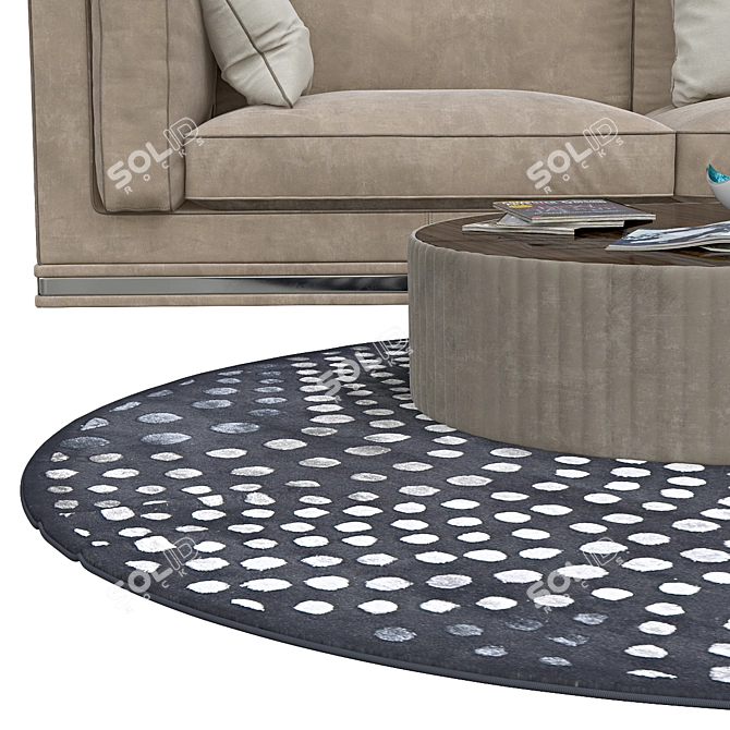 Round Rugs | 20-inch Diameter 3D model image 2