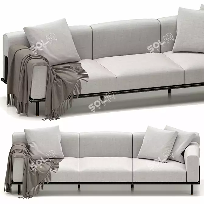 Sophisticated Kuoio Sofa by Meridiani 3D model image 1