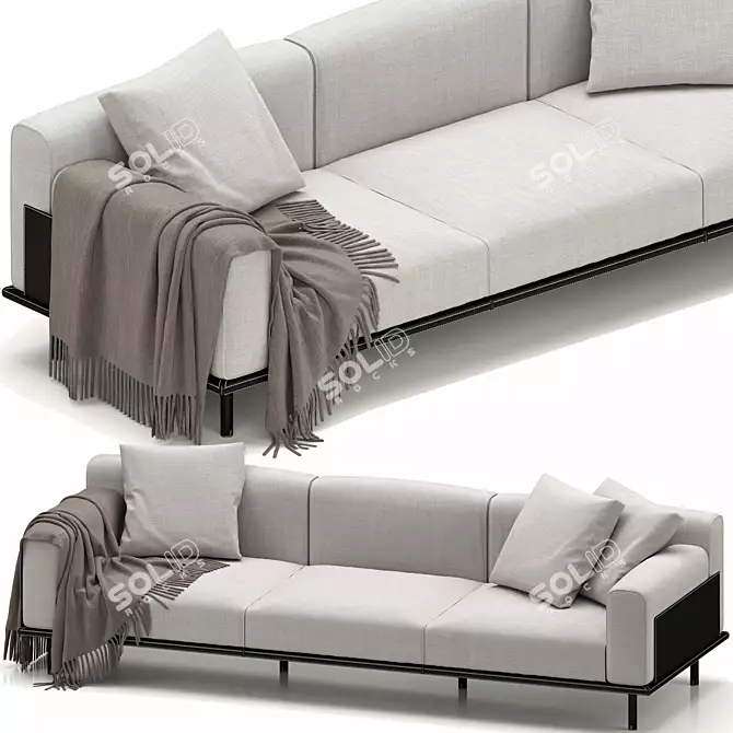 Sophisticated Kuoio Sofa by Meridiani 3D model image 3