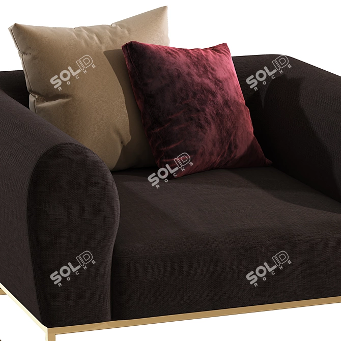 Cozy Comfort Cascadia Armchair 3D model image 3