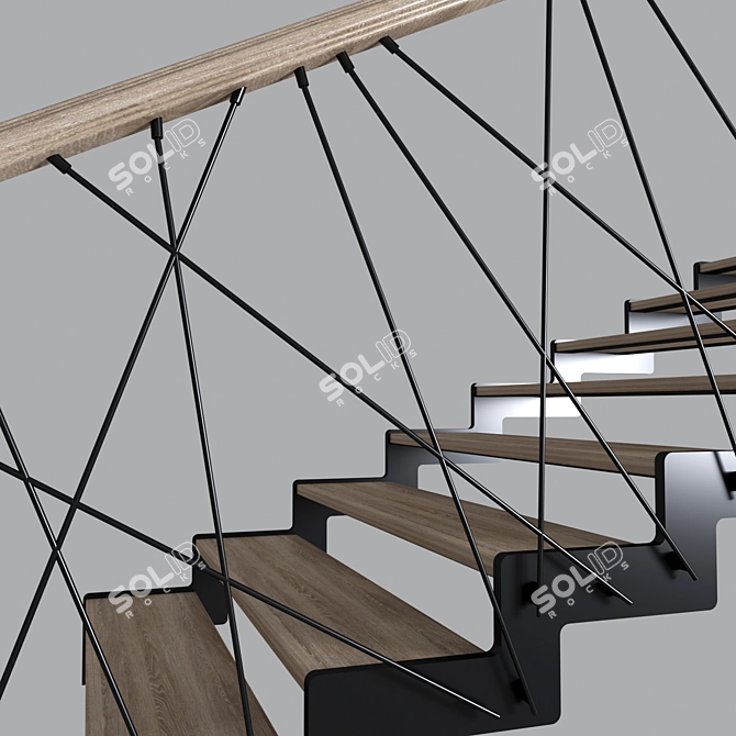 12-Step Staircase 3D model image 2